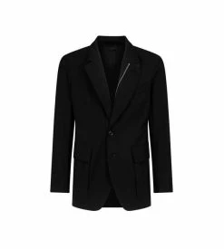 TOM FORD TECHNICAL CANVAS SARTORIAL BLAZER - BLACK