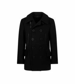 TOM FORD MELTON PEACOAT - BLACK
