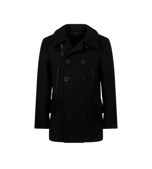 TOM FORD MELTON PEACOAT - BLACK