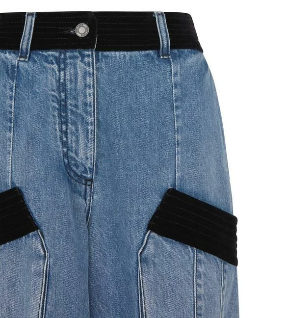 TOM FORD DENIM & VELVET WIDE LEG PANTS - LIGHT BLUE - Image 2