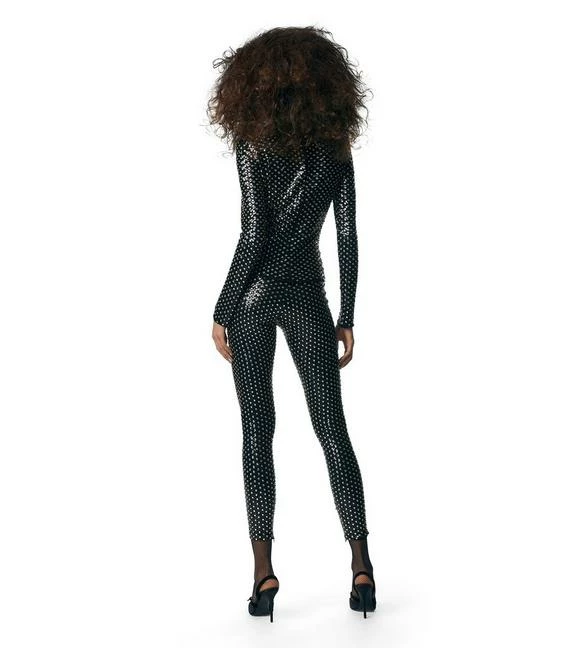 TOM FORD SEQUIN EMBROIDERED LEGGINGS - BLACK CRYSTAL - Image 3