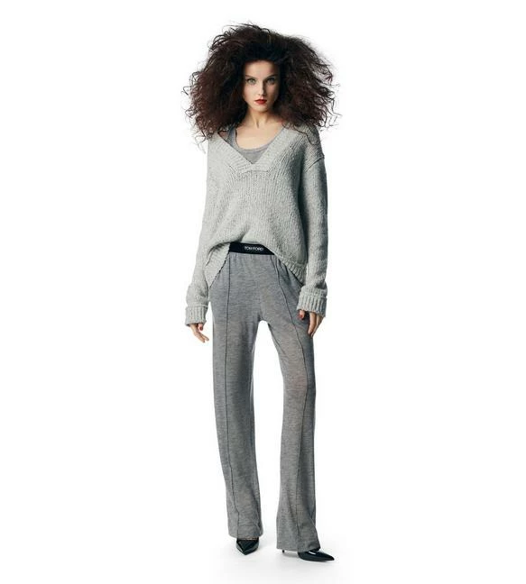 TOM FORD CASHMERE PJ PANTS - GREY MELANGE - Image 2