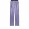 TOM FORD STRETCH SILK SATIN PJ PANTS - PALE PARMA VIOLET