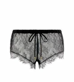 TOM FORD ROSE CHANTILLY LACE SHORTS - BLACK