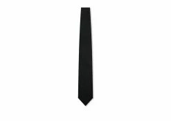 TOM FORD IRREGULAR CANVAS TIE - BLACK