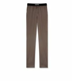 TOM FORD SILK PAJAMA PANTS - BROWN