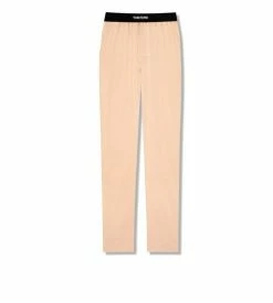 TOM FORD SILK PAJAMA PANTS - VANILLA