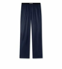 TOM FORD SILK PAJAMA PANTS - MIDNIGHT BLUE