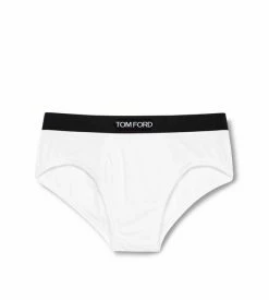 TOM FORD COTTON MODAL BRIEFS - WHITE