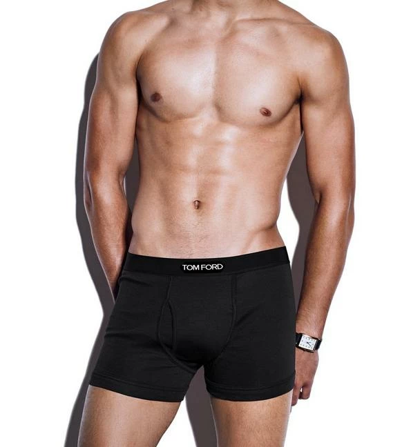 TOM FORD COTTON BOXER BRIEFS - BLACK - Image 2