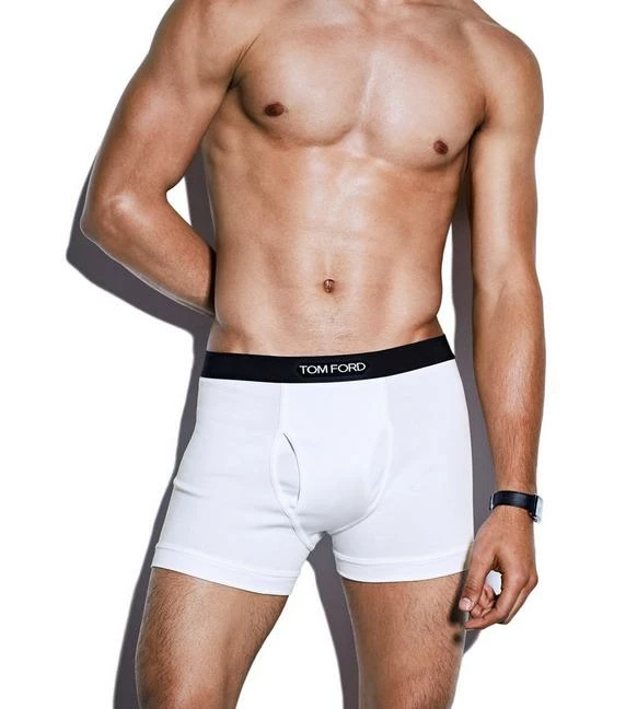 TOM FORD COTTON BOXER BRIEFS - WHITE - Image 2