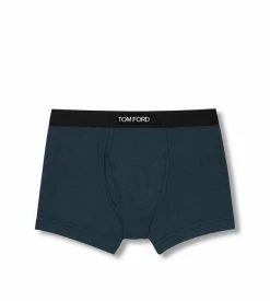 TOM FORD COTTON BOXER BRIEFS - EVERGLADE
