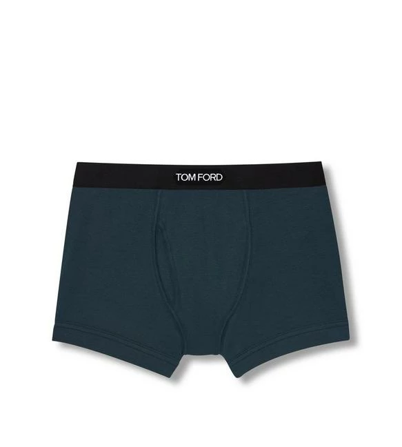 TOM FORD COTTON BOXER BRIEFS - EVERGLADE