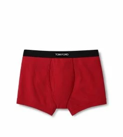TOM FORD COTTON BOXER BRIEFS - RED
