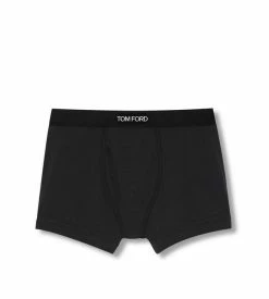 TOM FORD COTTON MODAL BOXER BRIEFS - BLACK