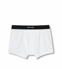 TOM FORD COTTON MODAL BOXER BRIEFS - WHITE