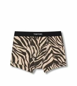 TOM FORD COTTON BOXER BRIEFS - ANTIQUE BROWN