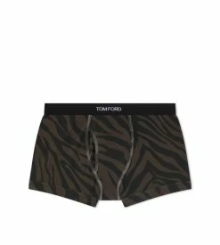 TOM FORD ZEBRA COTTON BOXER BRIEFS - NUDE 8