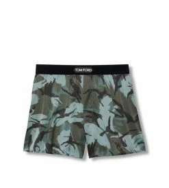 TOM FORD TRUE CAMO SILK BOXERS - AQUARELLI