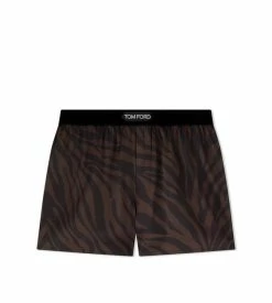 TOM FORD ZEBRA SILK BOXERS - NUDE 8