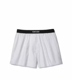 TOM FORD COTTON BOXERS - LIGHT GREY