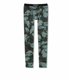 TOM FORD TRUE CAMO COTTON LONG JOHNS - AQUARELLI