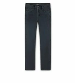 TOM FORD SLIM FIT COTTON TWILL DENIM - WASHED BLACK