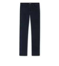 TOM FORD SLIM FIT MOLESKIN STRETCH DENIM - NAVY