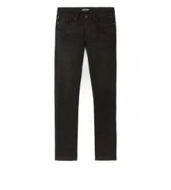 TOM FORD STRAIGHT FIT STRETCH JAPANESE SELVEDGE DENIM - BLACK