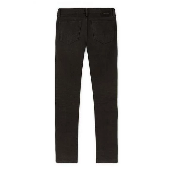 TOM FORD STRAIGHT FIT STRETCH JAPANESE SELVEDGE DENIM - BLACK - Image 2