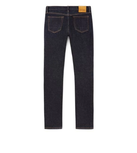 TOM FORD STRAIGHT FIT STRETCH JAPANESE SELVEDGE DENIM - BLUE - Image 2