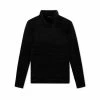 TOM FORD JERSEY VELVET MOCK NECK - BLACK