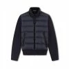 TOM FORD NYLON DOWN FRONT MERINO BLOUSON - NAVY
