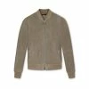 TOM FORD LIGHT SUEDE BOMBER - KHAKI