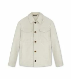 TOM FORD MILITARY COTTON OUTERSHIRT - IVORY