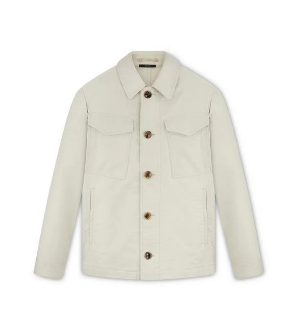 TOM FORD MILITARY COTTON OUTERSHIRT - IVORY
