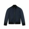 TOM FORD MOHAIR FLUID HOPSACK BLOUSON - NAVY
