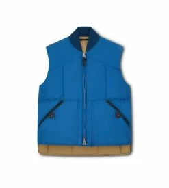 TOM FORD TECHNO DOWN GILET - BLUE