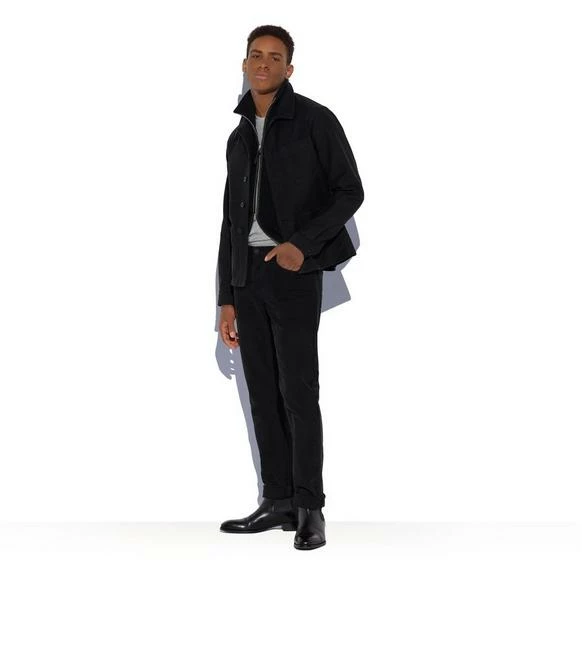 TOM FORD BRUSHED COTTON CHORE JACKET - BLACK - Image 2