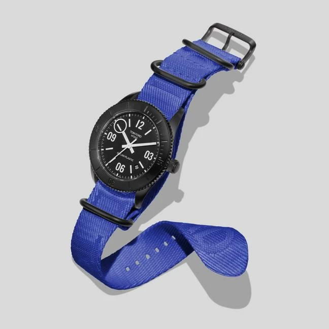 TOM FORD 002 OCEAN PLASTIC SPORT WATCH - BLUE - Image 2