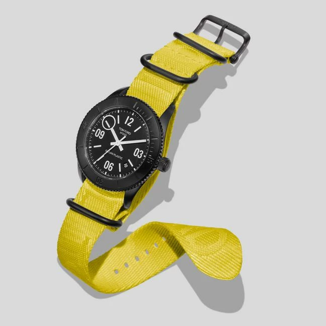 TOM FORD 002 OCEAN PLASTIC SPORT WATCH - YELLOW - Image 2