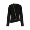TOM FORD SLICK JERSEY RUCHED JACKET - BLACK