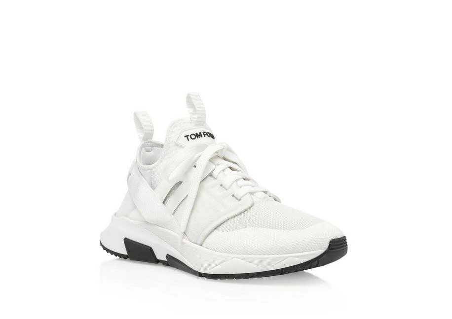 TOM FORD NYLON MESH JAGO LOW TOP - WHITE - Image 4