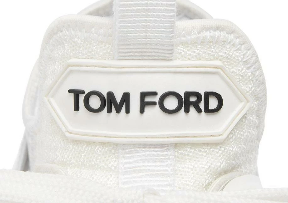 TOM FORD NYLON MESH JAGO LOW TOP - WHITE - Image 5