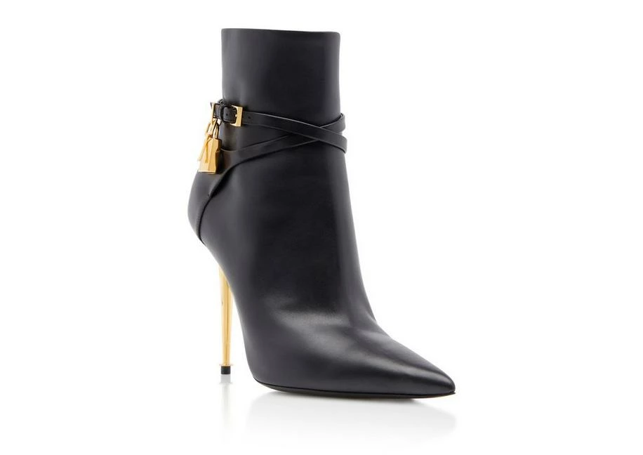TOM FORD LEATHER PADLOCK ANKLE BOOT - BLACK - Image 2
